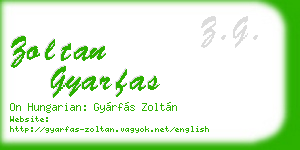 zoltan gyarfas business card