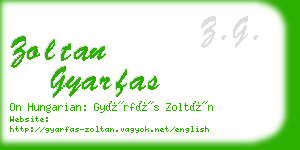 zoltan gyarfas business card